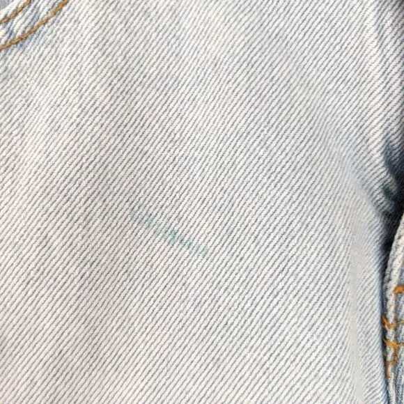 LEVI'S 306 Light Wash Crop Embroidered Jeans - Picture 8 of 9